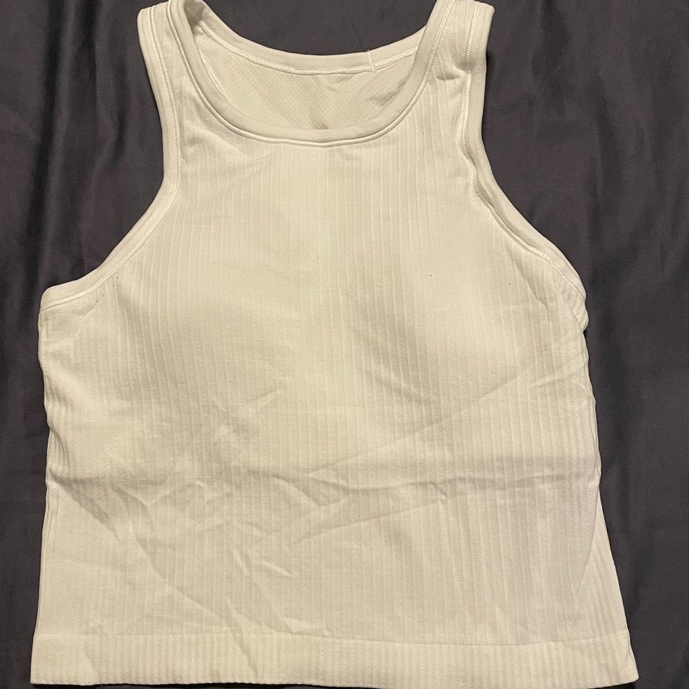 ebb to street cropped racerback tank